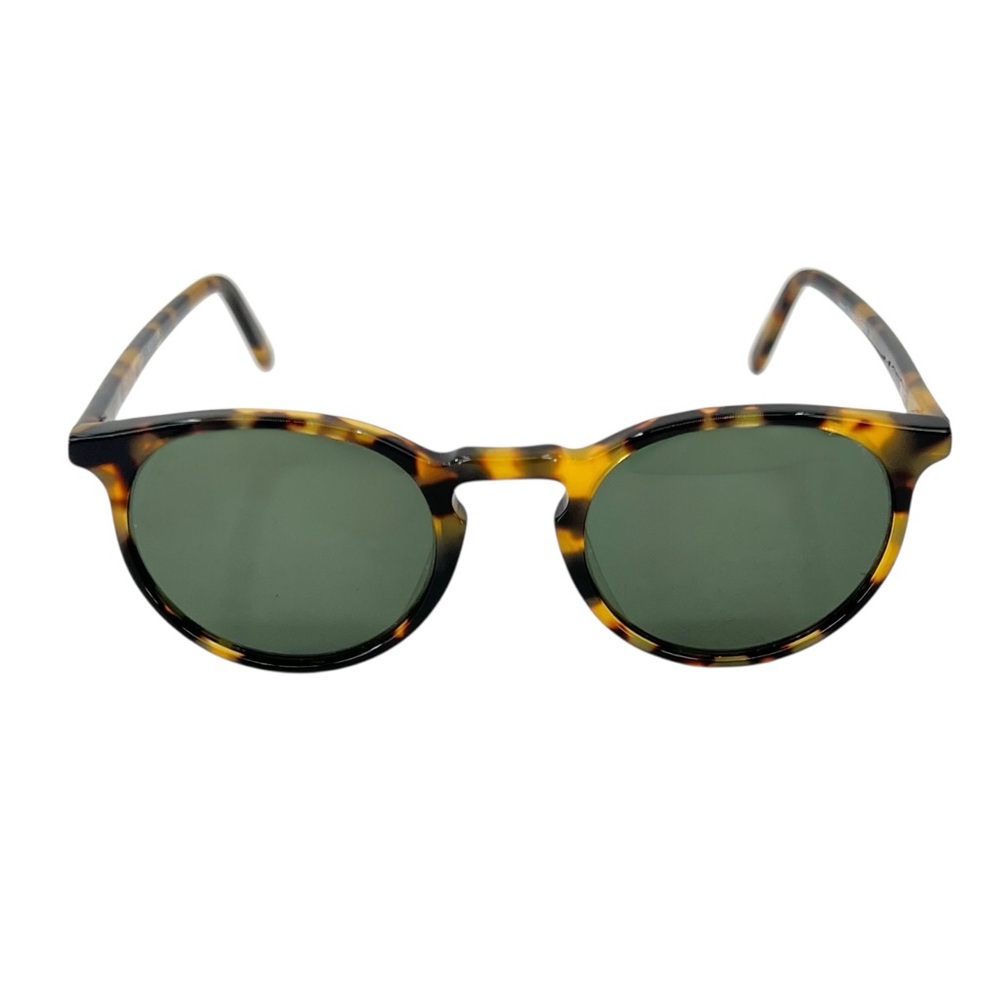 Morgenthal Frederics NY Made in Japan Brown Tokyo Tortoise Round Sunglasses